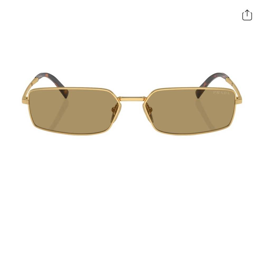 Prada Gold Frame Sunglasses with Brown Lenses - Picture 10 of 10